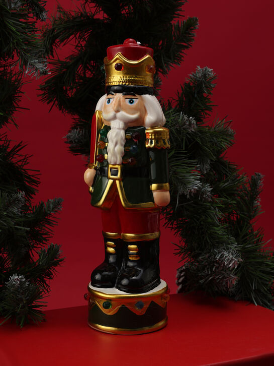 Новогодний сувенир &quot;Щелкунчик&quot;, керамика, 25,5 см Musicboxworld , арт.  | Фото 2