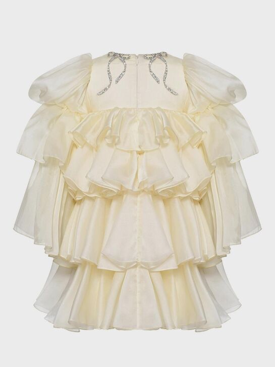 Платье с серебряными бантиками из страз Maison Ava , арт.  | Фото 3