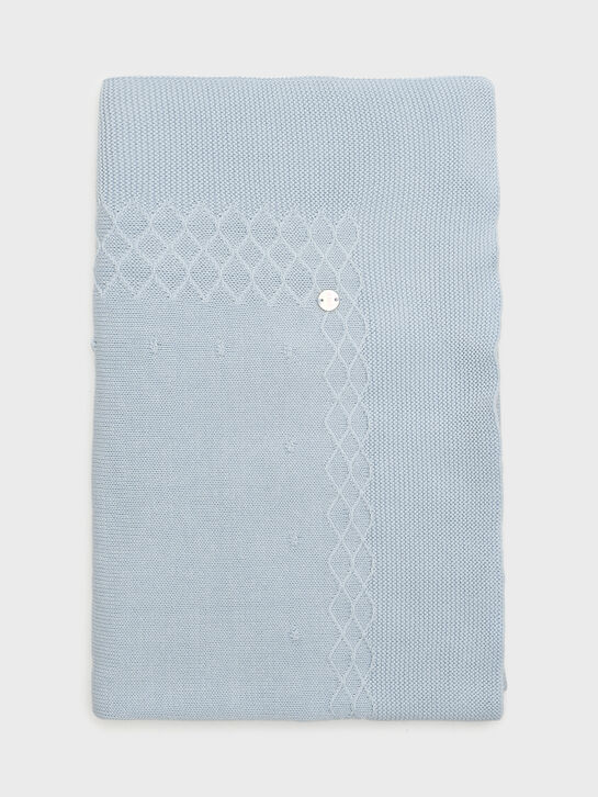 Плед вязаный, голубой Paz Rodriguez , арт.  | Фото 2