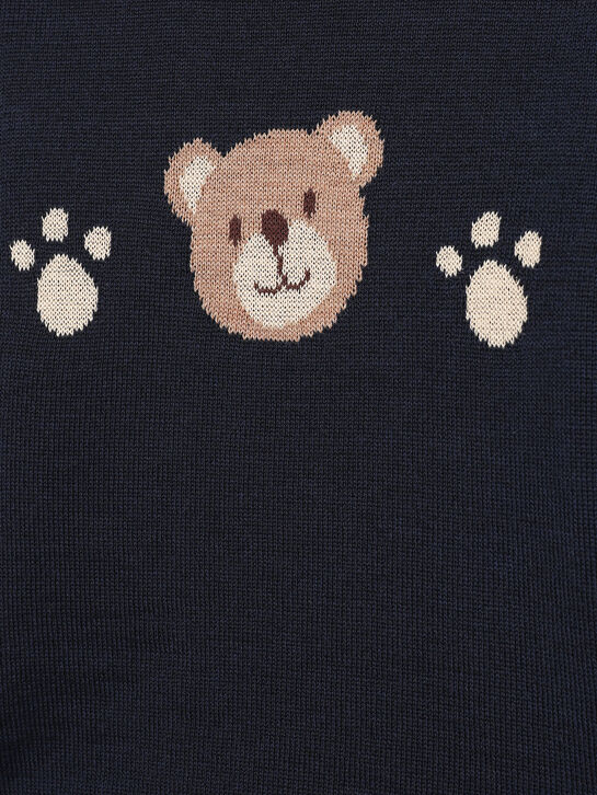 Джемпер, принт мишка и лапки Maglificio di Verona , арт.  | Фото 3