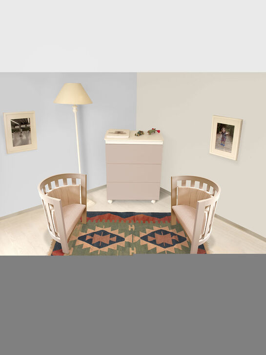 Кровать-трансформер Lunetta Ovale, белый/шоколад  ITALBABY , арт.  | Фото 6