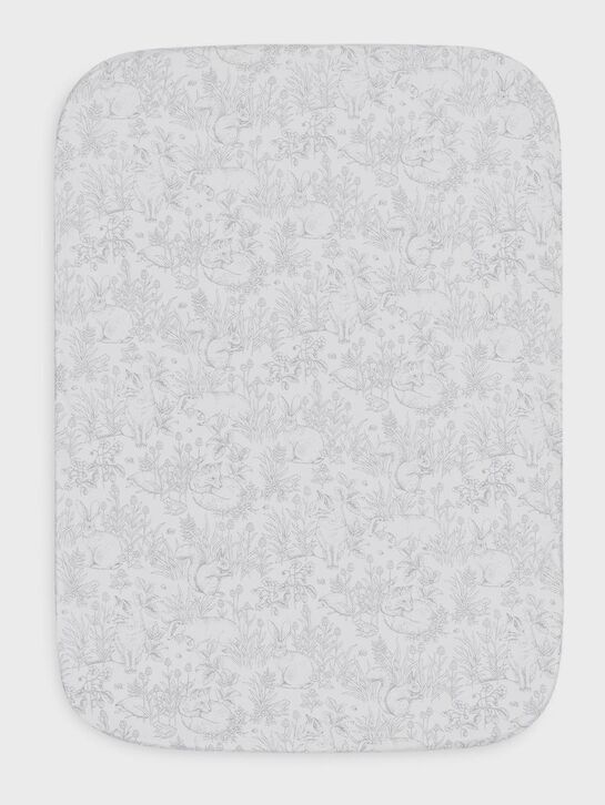 Простыня на резинке 100х70 см, серый Happy Baby , арт.  | Фото 1