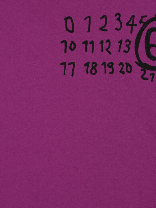 Футболка с лого, малиновая MM6 , арт.  | Фото 4