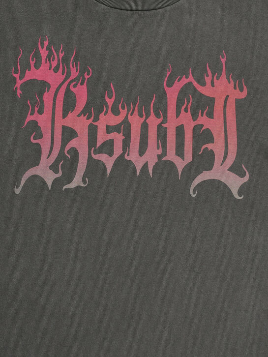 Футболка с логотипом в готическом стиле, черная Ksubi , арт.  | Фото 3