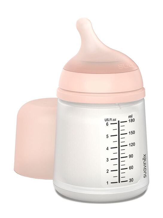Набор Zero.Zero. Антиколиковая бутылочка с адаптивным потоком 180 мл, силиконовая пустышка -2/2 мес Suavinex , арт.  | Фото 3