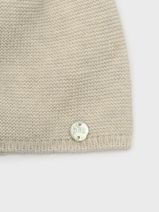 Шапка вязаная, бежевая Paz Rodriguez , арт.  | Фото 3