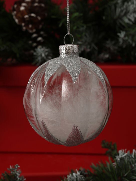Елочные подвески Шары с серебристыми блестками, 8 см Goodwill , арт.  | Фото 2
