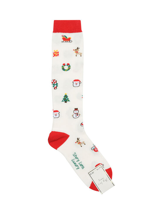 Гольфы с новогодним принтом Story Loris , арт.  | Фото 1