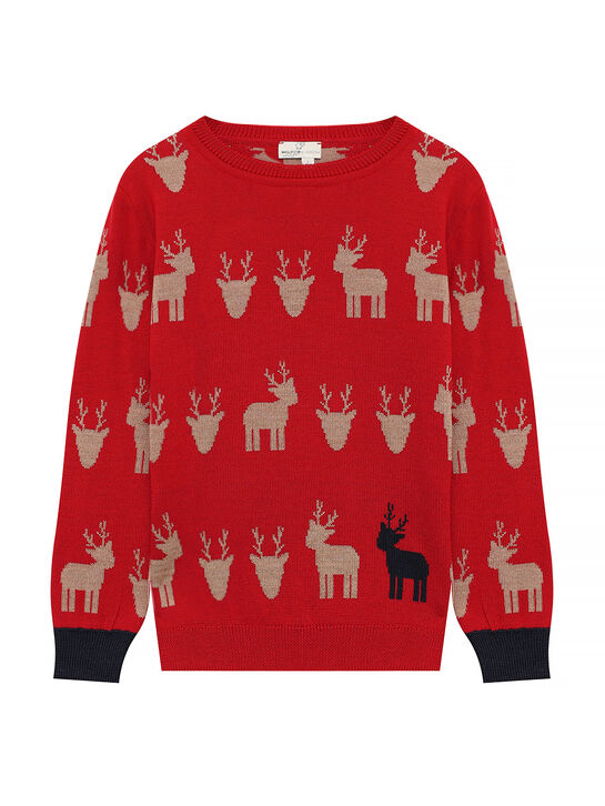 Джемпер, принт олени Maglificio di Verona , арт.  | Фото 1