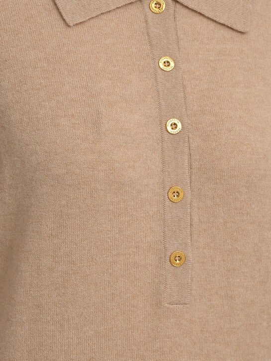 Джемпер-поло, бежевый Elisabetta Franchi , арт.  | Фото 7