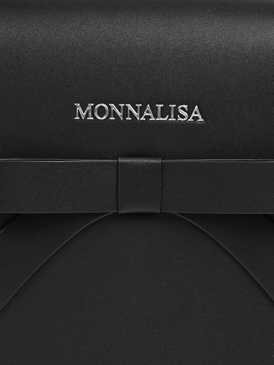 Портфель из эко-кожи, черный Monnalisa , арт.  | Фото 4