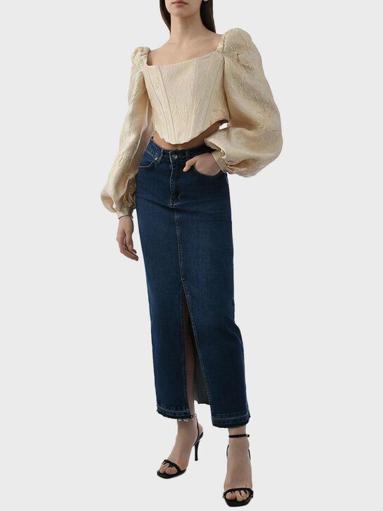 Джинсовая юбка макси ALINE , арт.  | Фото 2