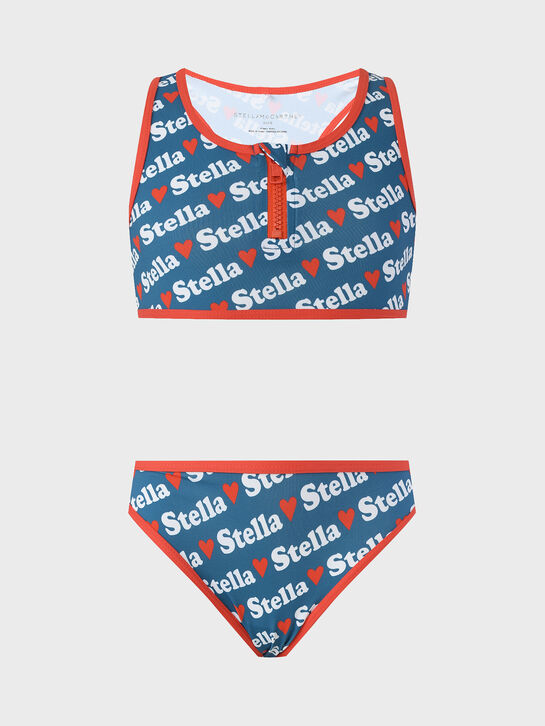 Купальник раздельный с логотипом, синий Stella McCartney , арт.  | Фото 1