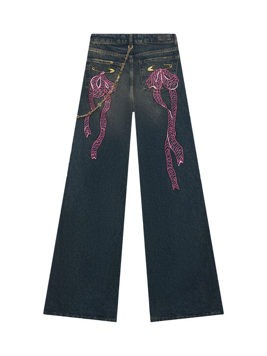 Джинсы с ручной росписью, синие Dan Maralex , арт.  | Фото 2