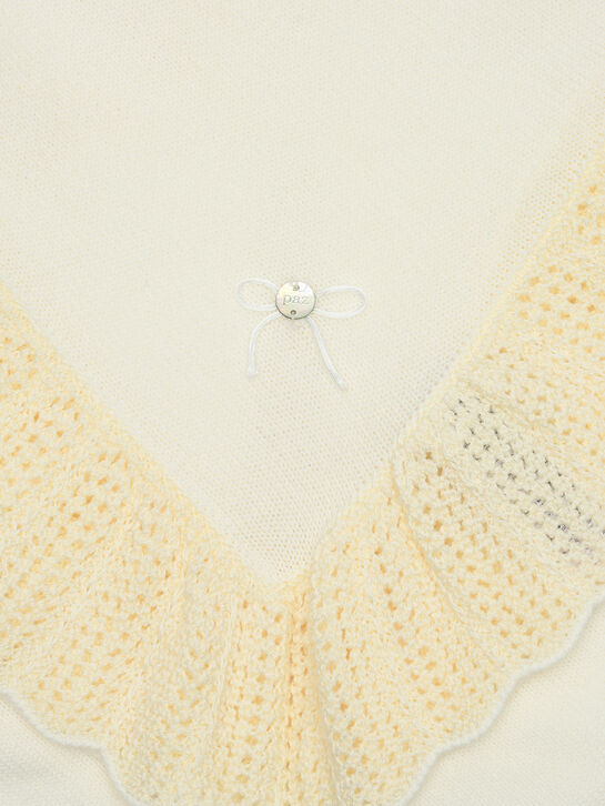 Плед вязаный, кремовый Paz Rodriguez , арт.  | Фото 4