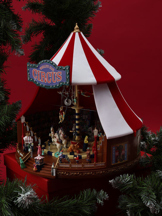 Новогодний сувенир Цирк &quot;Большой топ&quot;, 31 см, адаптер Musicboxworld , арт.  | Фото 2