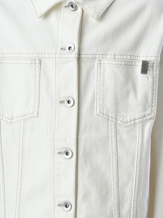 Джинсовая куртка, укороченая Brunello Cucinelli , арт.  | Фото 3