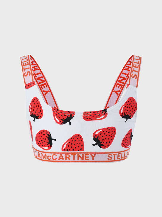 Купальник раздельный с принтом клубники, белый Stella McCartney , арт.  | Фото 2