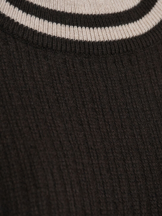 Джемпер с отделкой в полоску, коричневый Panicale , арт.  | Фото 9