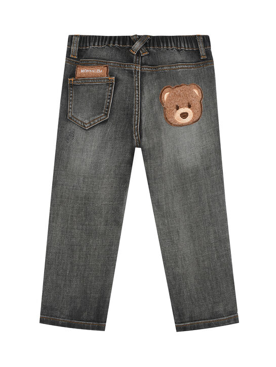 Джинсы с эффектом потертостей Monnalisa , арт.  | Фото 2