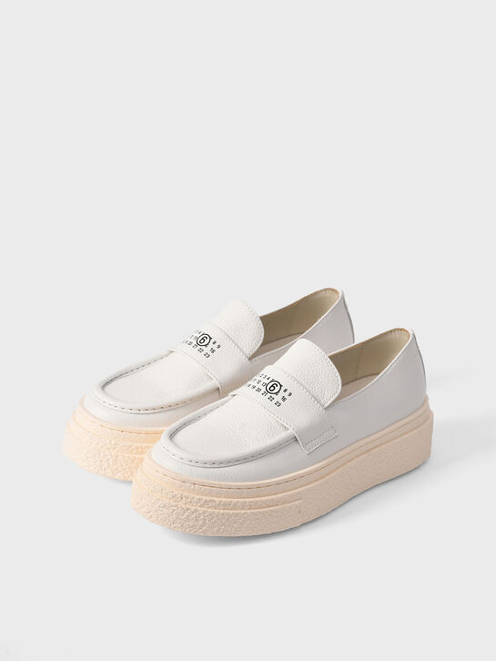 Белые лоферы на платформе MM6 , арт.  | Фото 2