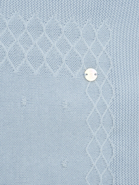 Плед вязаный, голубой Paz Rodriguez , арт.  | Фото 4