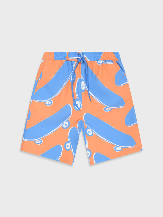 Шорты для купания с принтом &quot; синие скейты&quot; Stella McCartney , арт.  | Фото 1