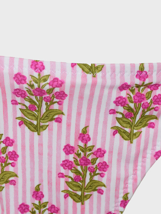 Купальник в полоску с цветочным принтом Saint Barth , арт.  | Фото 6