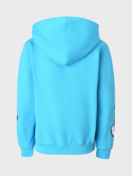 Спортивная куртка с белым лого, голубая Disclaimer , арт.  | Фото 2