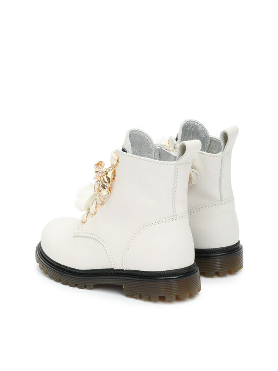 Ботинки с розой и бантом Monnalisa , арт.  | Фото 3