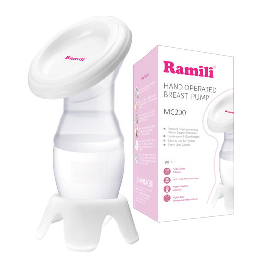 Ручной молокоотсос MC200 с противоколиковой бутылочкой Ramili , арт.  | Фото 5
