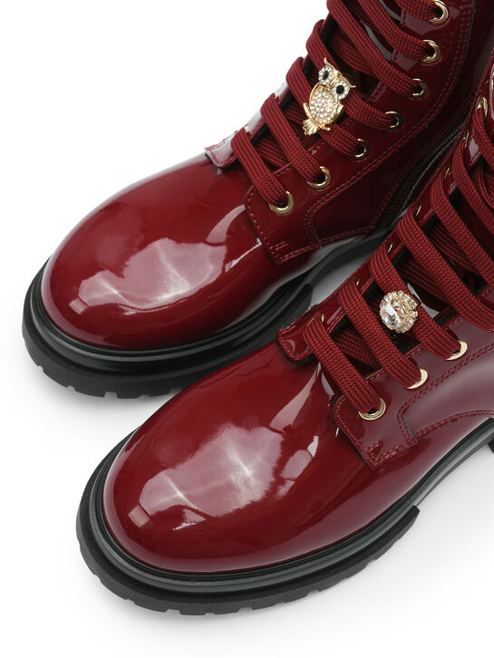 Ботинки лаковые, красные Morelli , арт.  | Фото 4
