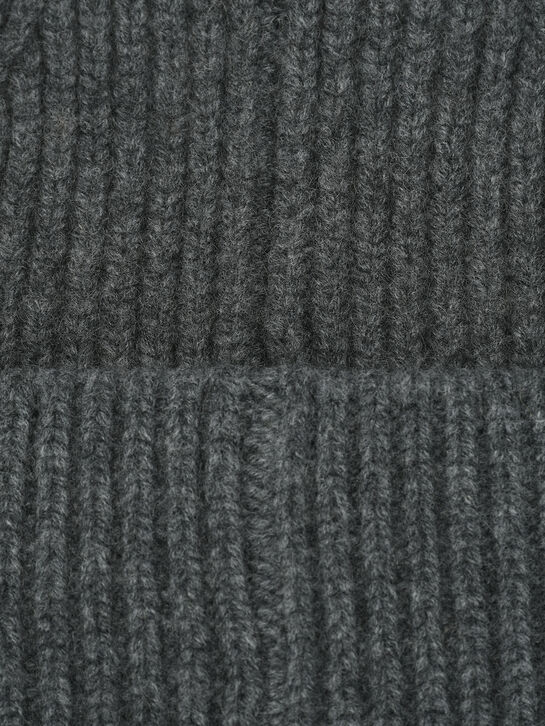 Шапка-бини, серая Yves Salomon , арт.  | Фото 3