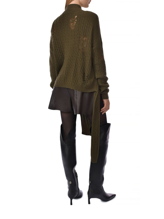 Джемпер цвета хаки Blumarine , арт.  | Фото 4