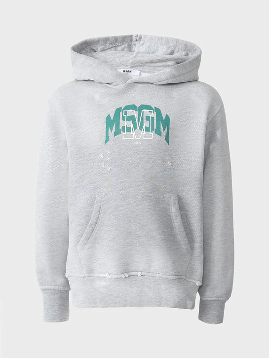 Толстовка-худи с зеленым лого MSGM , арт.  | Фото 1