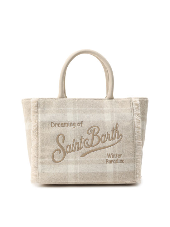 Сумка в клетку тартан с лого  Saint Barth , арт.  | Фото 1