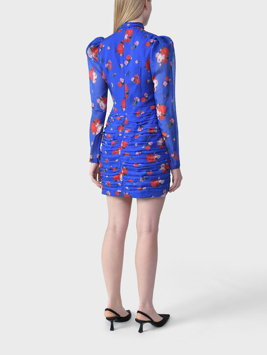 Платье Vienna с драпировкой, синее Roses & Lace , арт.  | Фото 7