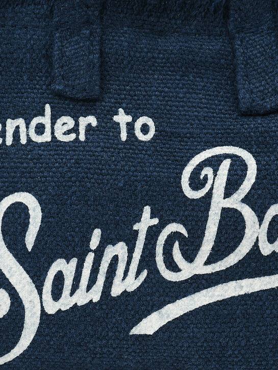 Синяя сумка изо льна Saint Barth , арт.  | Фото 4