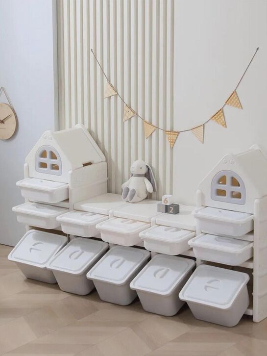 Стеллаж для игрушек Kids grey (12 ящиков) UNIX Kids , арт.  | Фото 6