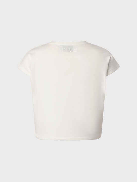 Футболка с отделкой кружевом Ermanno Scervino , арт.  | Фото 2