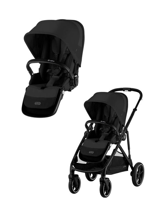 Коляска прогулочная для двойни Cybex Gazelle Moon Black  , арт.  | Фото 1