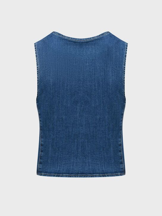 Джинсовый жилет, синий ALINE , арт.  | Фото 7