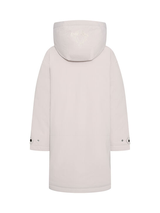 Пальто-пуховик, бежевое Diego M , арт.  | Фото 6