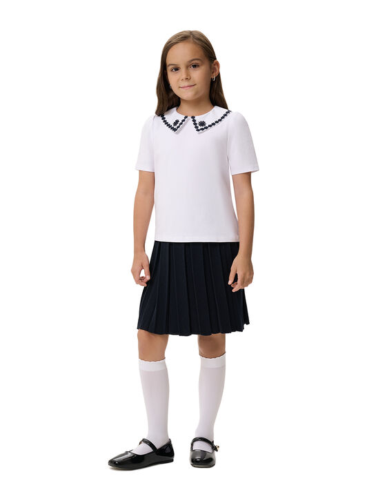 Трикотажная юбка с лого на поясе Junior Republic , арт.  | Фото 1