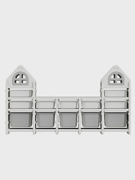 Стеллаж для игрушек Kids grey (12 ящиков) UNIX Kids , арт.  | Фото 1