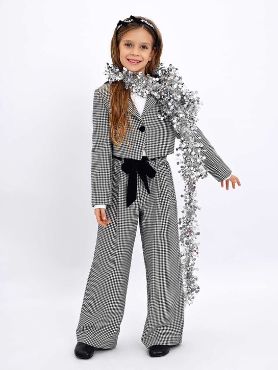  Пиджак принт гусиная лапка Monnalisa , арт.  | Фото 2