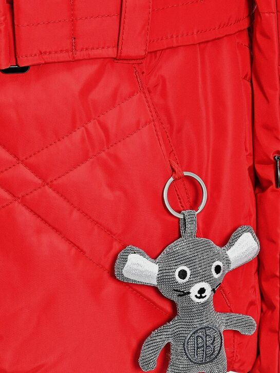 Стеганая куртка с меховой отделкой, красная Poivre Blanc , арт.  | Фото 4