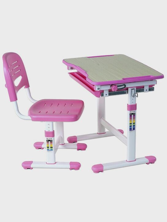 Комплект парта + стул трансформеры PICCOLINO PINK FUNDESK , арт.  | Фото 1