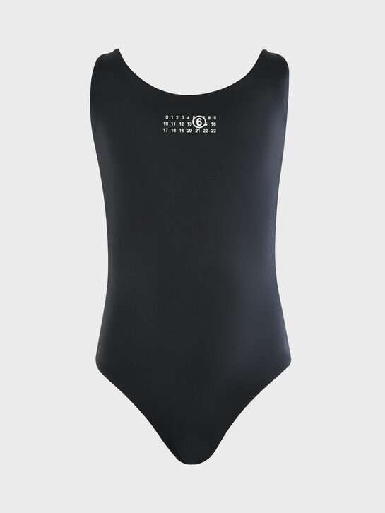 Купальник слитный с логотипом, черный MM6 , арт.  | Фото 1