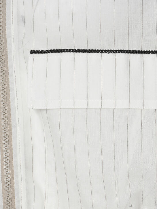 Бомбер в полоску Brunello Cucinelli , арт.  | Фото 3